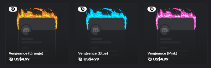 Vengeance ( Any Colour ) Profile Frame | 4.99$ Decoration
