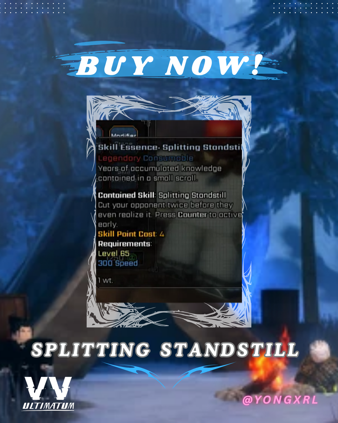 [VV: Ultimatum] - Splitting Standstill - Skill Essence | ✅FAST DELIVERY