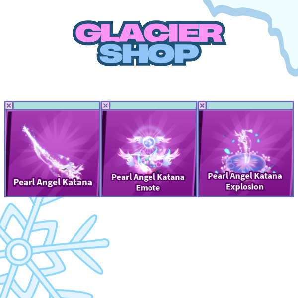 Pearl Angel Katana + Explosion + Emote ( Limited Set )