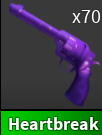 x1 Heartbreak Gun | Murder Mystery 2 ⚡ Fast Delivery ⚡