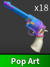 x1 Pop Art Gun | Murder Mystery 2 ⚡ Fast Delivery ⚡