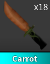 x1 Carrot Knife | Murder Mystery 2 ⚡ Fast Delivery ⚡
