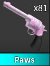 x1 Paws Gun | Murder Mystery 2 ⚡ Fast Delivery ⚡
