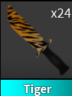 x1 Tiger Knife | Murder Mystery 2 ⚡ Fast Delivery ⚡