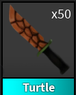 x1 Turtle Knife | Murder Mystery 2 ⚡ Fast Delivery ⚡