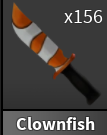 x1 Clownfish Knife | Murder Mystery 2 ⚡ Fast Delivery ⚡