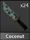 x1 Coconut Knife | Murder Mystery 2 ⚡ Fast Delivery ⚡