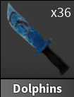 x1 Dolphins Knife | Murder Mystery 2 ⚡ Fast Delivery ⚡