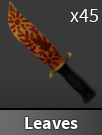 x1 Leaves Knife | Murder Mystery 2 ⚡ Fast Delivery ⚡
