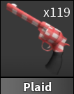 x1 Plaid Gun | Murder Mystery 2 ⚡ Fast Delivery ⚡