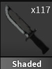 x1 Shaded Knife | Murder Mystery 2 ⚡ Fast Delivery ⚡