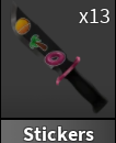 x1 Stickers Knife | Murder Mystery 2 ⚡ Fast Delivery ⚡