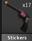 x1 Stickers Gun | Murder Mystery 2 ⚡ Fast Delivery ⚡