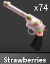x1 Strawberries Gun | Murder Mystery 2 ⚡ Fast Delivery ⚡