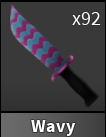 x1 Wavy Knife | Murder Mystery 2 ⚡ Fast Delivery ⚡