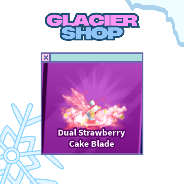 Dual Strawberry Cake Blade Emote ( Limited )