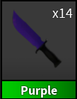 x1 Purple Knife | Murder Mystery 2 ⚡ Fast Delivery ⚡