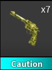 x1 Caution Gun | Murder Mystery 2 ⚡ Fast Delivery ⚡