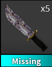 x1 Missing Knife | Murder Mystery 2 ⚡ Fast Delivery ⚡