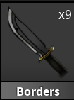 x1 Borders Knife | Murder Mystery 2 ⚡ Fast Delivery ⚡