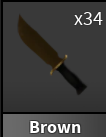 x1 Brown Knife | Murder Mystery 2 ⚡ Fast Delivery ⚡