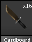 x1 Cardboard Knife | Murder Mystery 2 ⚡ Fast Delivery ⚡