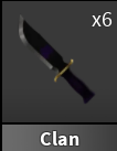 x1 Clan Knife | Murder Mystery 2 ⚡ Fast Delivery ⚡