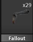 x1 Fallout Gun | Murder Mystery 2 ⚡ Fast Delivery ⚡