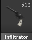 x1 Infiltrator Gun | Murder Mystery 2 ⚡ Fast Delivery ⚡