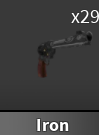 x1 Iron Gun | Murder Mystery 2 ⚡ Fast Delivery ⚡
