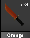x1 Orange Knife | Murder Mystery 2 ⚡ Fast Delivery ⚡