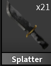 x1 Splatter Knife | Murder Mystery 2 ⚡ Fast Delivery ⚡
