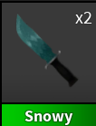 x1 Snowy Knife | Murder Mystery 2 ⚡ Fast Delivery ⚡