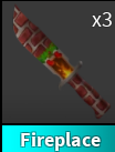 x1 Fireplace | Murder Mystery 2 ⚡ Fast Delivery ⚡