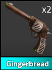 x1 Gingerbread Gun | Murder Mystery 2 ⚡ Fast Delivery ⚡