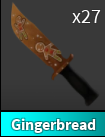 x1 Gingerbread Knife | Murder Mystery 2 ⚡ Fast Delivery ⚡