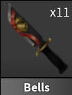 x1 Bells Knife | Murder Mystery 2 ⚡ Fast Delivery ⚡