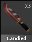 x1 Candied Knife | Murder Mystery 2 ⚡ Fast Delivery ⚡