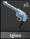 x1 Igloo Gun | Murder Mystery 2 ⚡ Fast Delivery ⚡