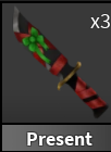 x1 Present Knife | Murder Mystery 2 ⚡ Fast Delivery ⚡