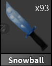 x1 Snowball Knife | Murder Mystery 2 ⚡ Fast Delivery ⚡