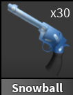 x1 Snowball Gun | Murder Mystery 2 ⚡ Fast Delivery ⚡