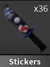 x1 Stickers Knife | Murder Mystery 2 ⚡ Fast Delivery ⚡