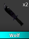 x1 Wolf Knife | Murder Mystery 2 ⚡ Fast Delivery ⚡