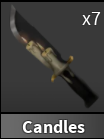 x1 Candles Knife | Murder Mystery 2 ⚡ Fast Delivery ⚡