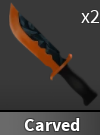 x1 Carved Knife | Murder Mystery 2 ⚡ Fast Delivery ⚡