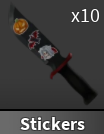 x1 Stickers Knife | Murder Mystery 2 ⚡ Fast Delivery ⚡