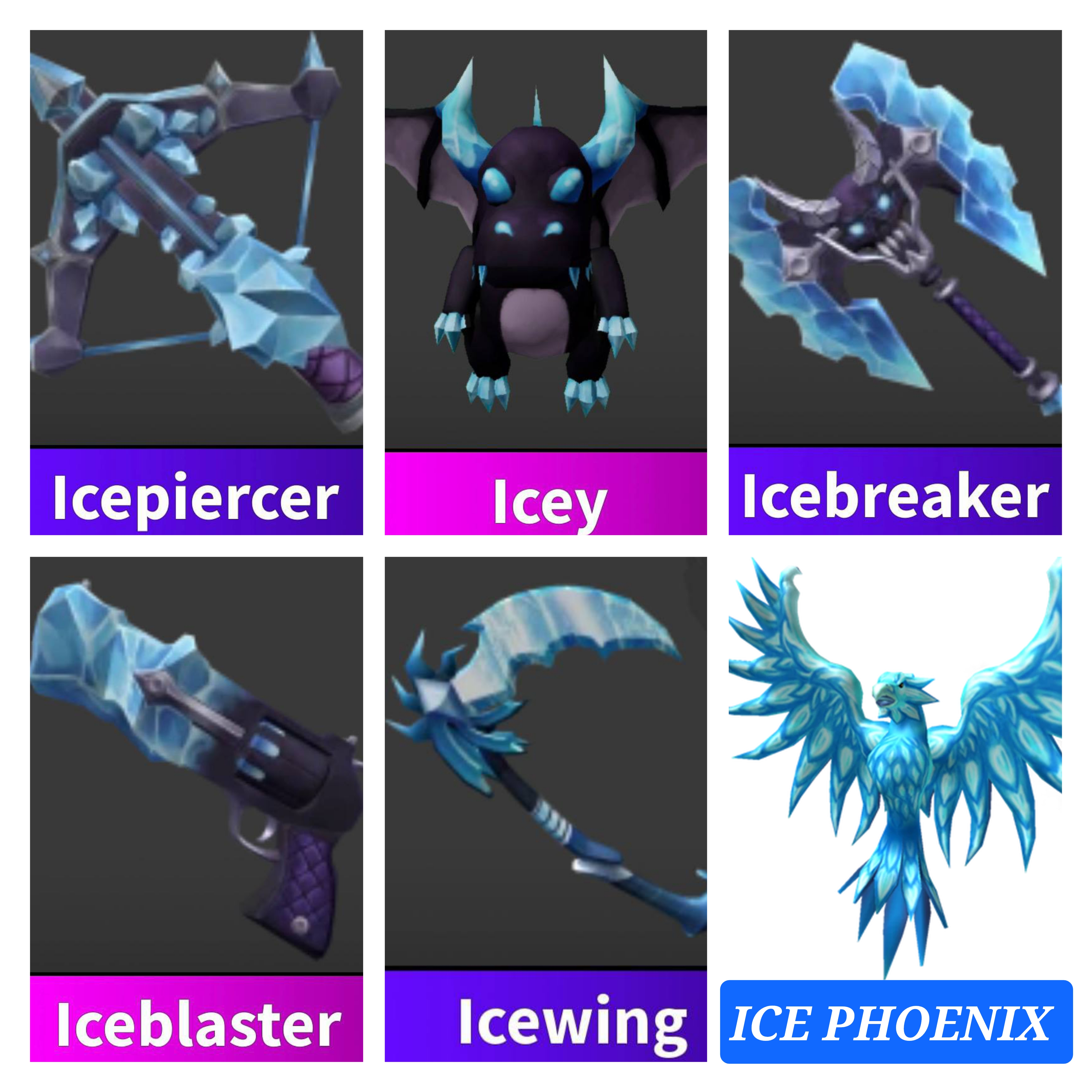 ⚡ BEST ICE SET IN MARKET ⚡ ICEBREAKER+ICEPIERCER+ICEWING+ICEBLASTER+ICEY & ICE PHOENIX PETS⚡ INSTANT DELIVERY 🚚