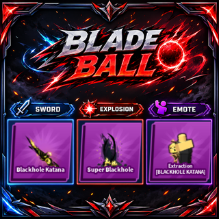 [ Limited Set ] Blackhole Katana + Explosion + Emote | FAST DELIVERY✅