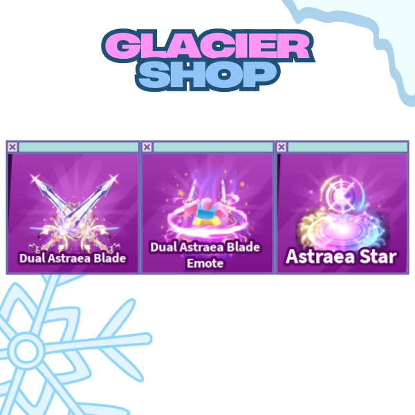 Dual Astraea Blade + Explosion + Emote ( Limited Set )